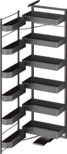 Large Magic Corner Fanke Series aluminum kitchen storage system