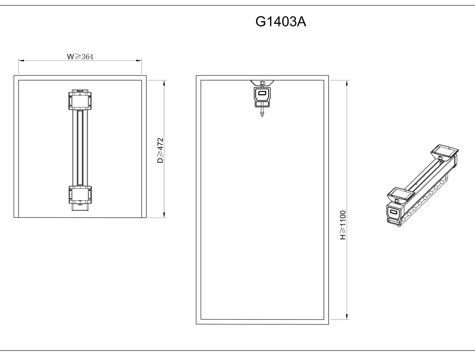 Top Hanging Pole with Eight Beads