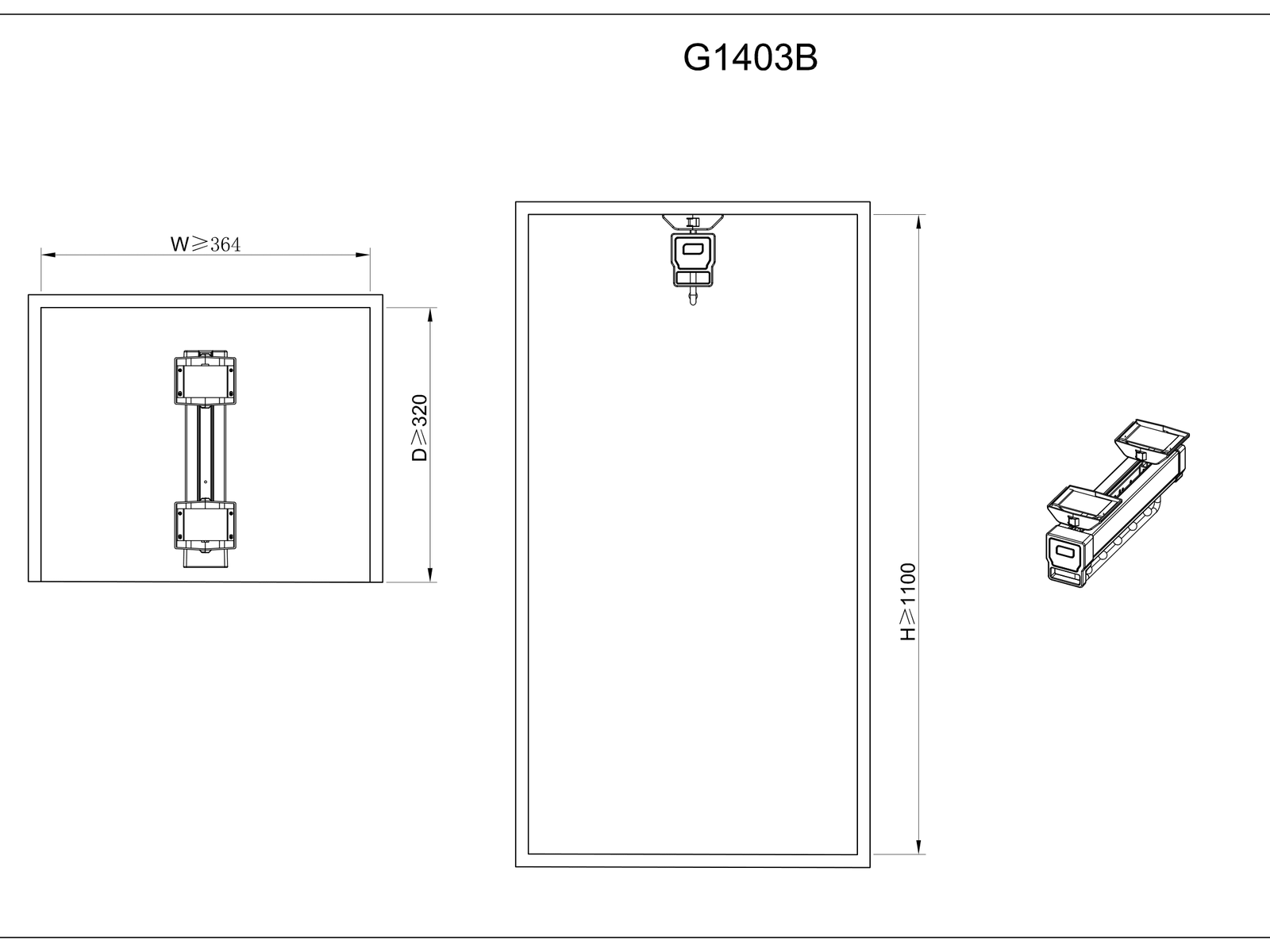 Top Hanging Pole with Five Beads