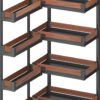 Elegance Series large magic corner storage system showing closed position with compact multi-layer baskets neatly aligned inside the cabinet frame in gunmetal gray.