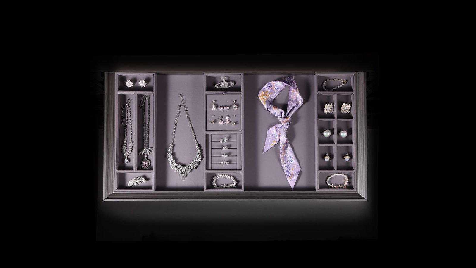 Aurton Series Jewelry Box Jewelry Box AURTON SERIES storage hardware SKU G03002-1200 detail view 1