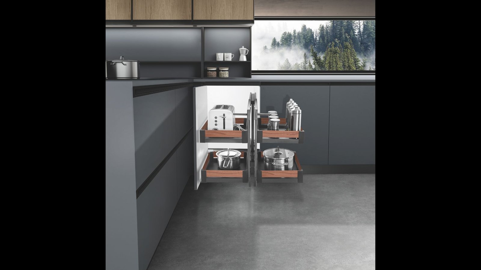 Elegance Series Full Pull Out Corner Monster Full Pull Out Corner Monster Elegance Series storage hardware SKU G20617