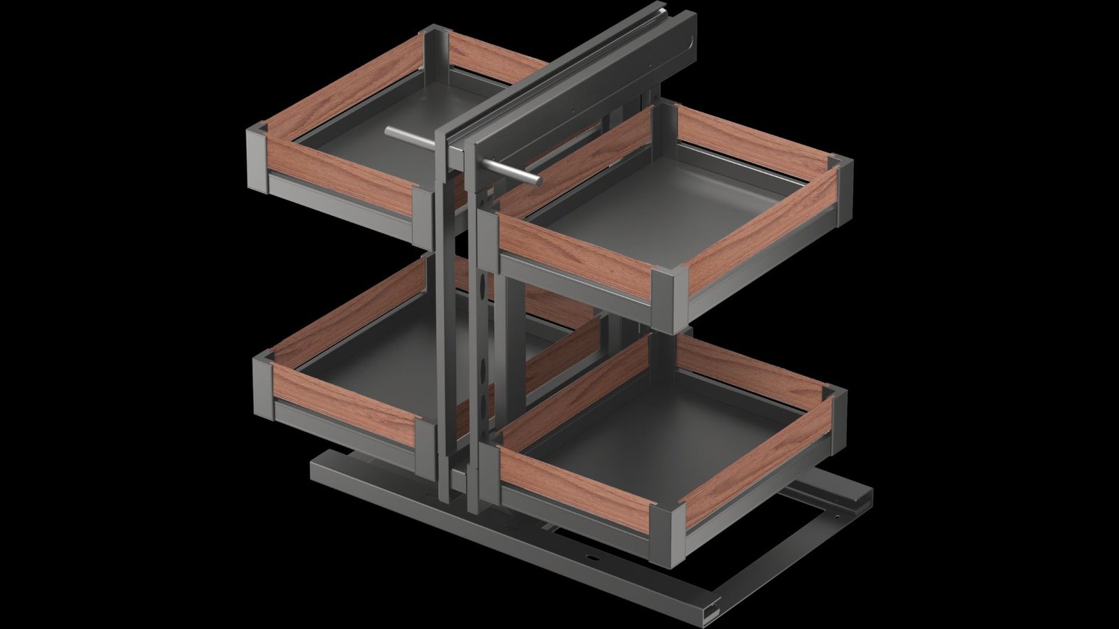 Elegance Series Full Pull Out Corner Monster Full Pull Out Corner Monster Elegance Series storage hardware SKU G20617 detail view 1